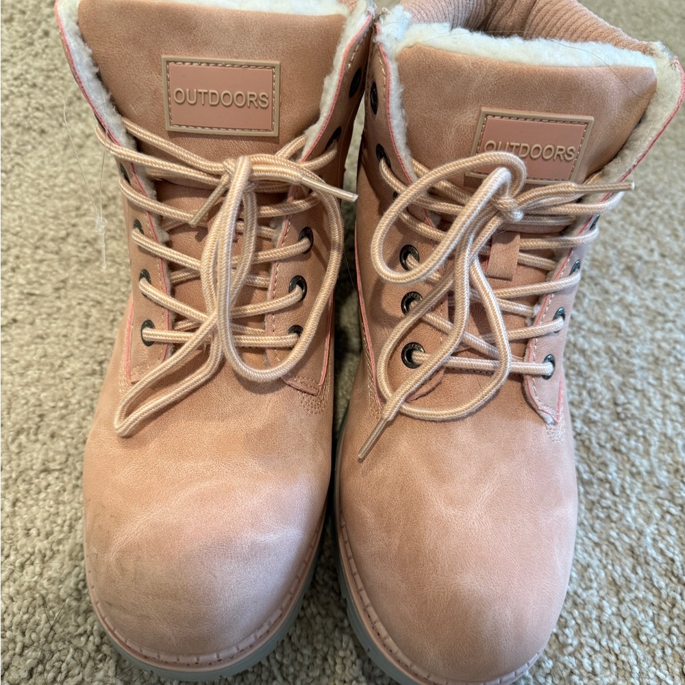 Women's Pink Boots - Picture 2 of 5